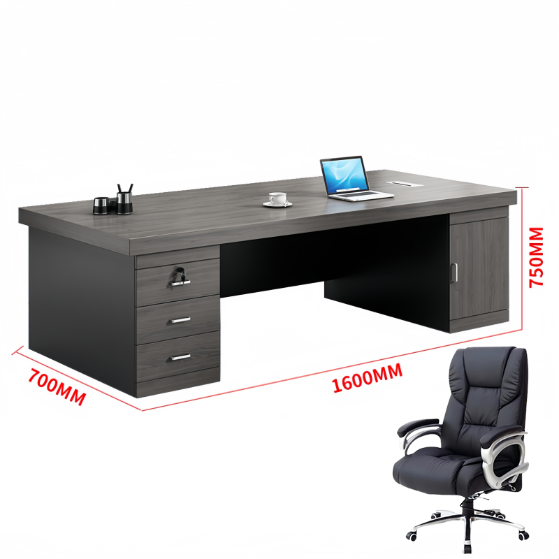 锁匠 办公桌1.6m+1椅组高清大图