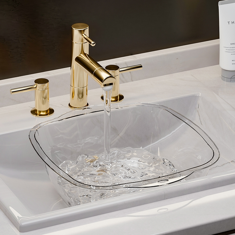 米魁洗脸盆学生宿舍用大号透明脸盆加厚盆洗脚洗衣盆子