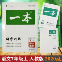 2020版 一本 同步训练 初中语文 7/七年级上册 RJ人教版 七年级上册 2019秋用书