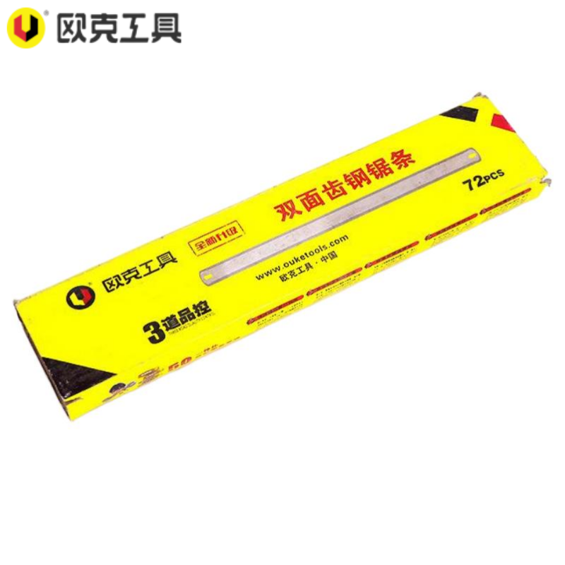 欧克 双面齿锯弓替换钢锯条300mm 24*0.58 OK-9506/根 24*0.58OK-9506