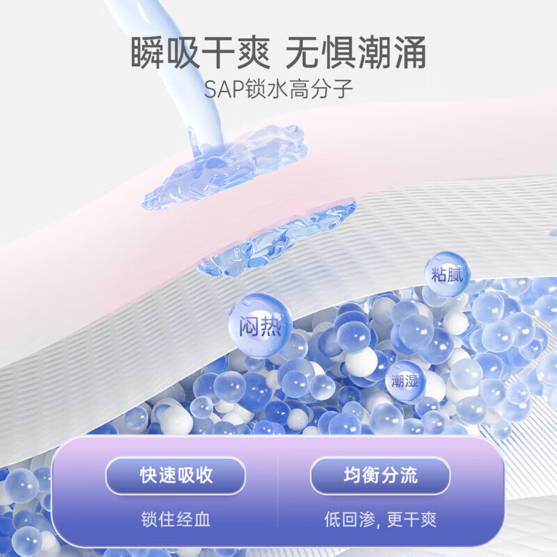 子初 防漏安睡裤孕产妇卫生巾6片姨妈巾经期贴身安心裤轻薄透气安全裤高清大图