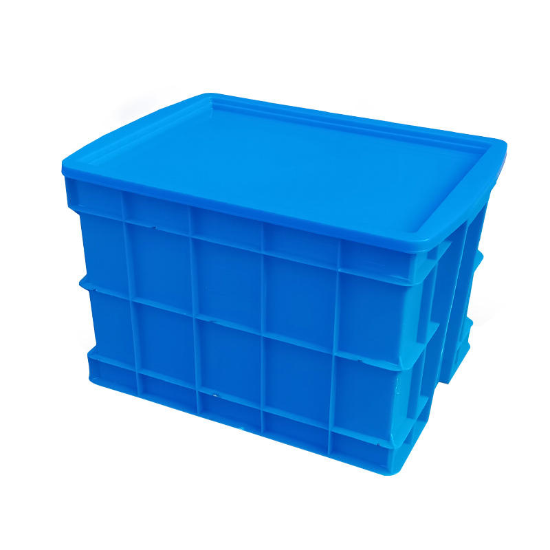 臻远ZY-SNXD-92收纳储物箱长方形物流中转箱带盖子 570*415*360mm高清大图