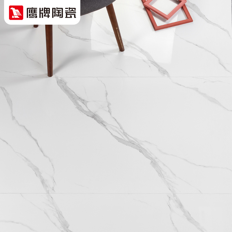 鹰牌瓷砖大板通体大理石纹瓷砖连纹背景墙750x1500现代客厅卡塞尔