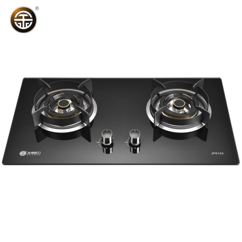 金牌世厨卫电器智能家用燃气炉jp8123玻璃双灶嵌入式燃气灶具视频