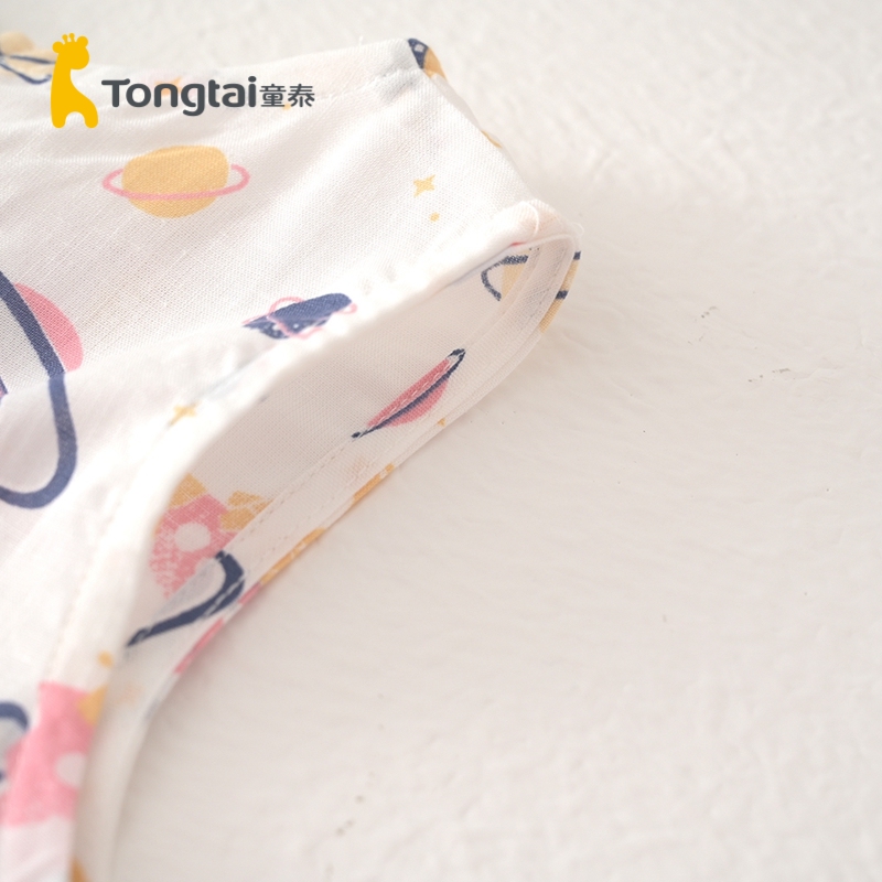 童泰(TONGTAI)夏季款1-4岁婴幼儿裙子女宝宝休闲时尚居家外穿套头轻薄背心裙儿童裙子高清大图