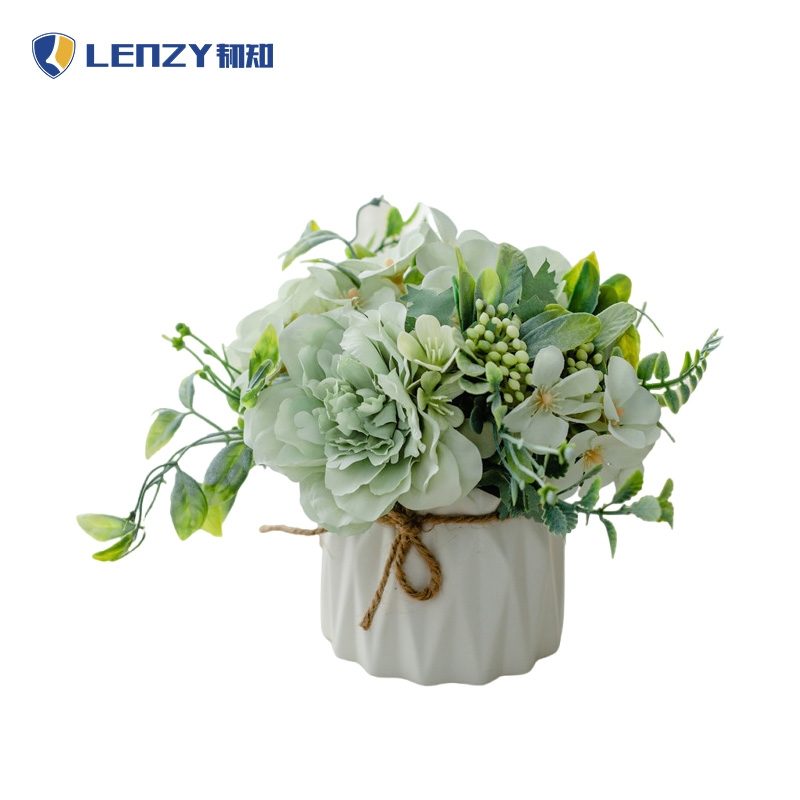 LENZY 韧知 仿真花盆栽 20cm 个高清大图