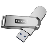 联想小新U盘X3 USB3.1高速闪存盘256G金属旋转车载优盘正版商务U盘