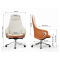 合祥源 工学办公椅西皮椅 740*570*1265mm A8001 张