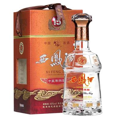西凤酒 十五年陈酿 45度 500ml单瓶装 凤香型白酒
