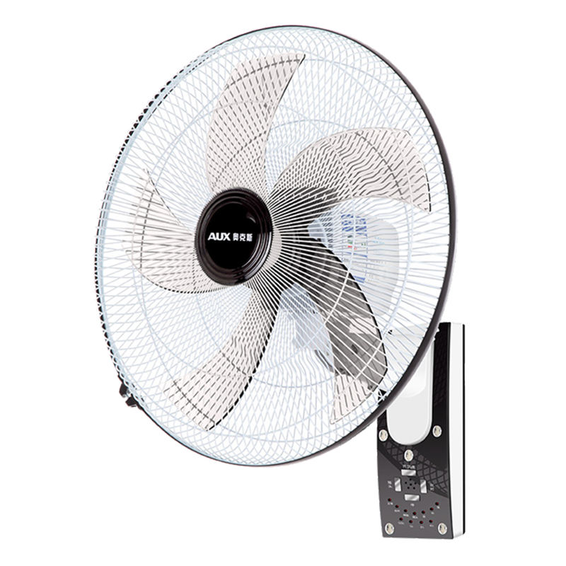 奥克斯壁扇电风扇家用电风扇餐厅挂壁电风扇强劲风力壁扇客厅风扇 18寸纯铜电机五叶机械款