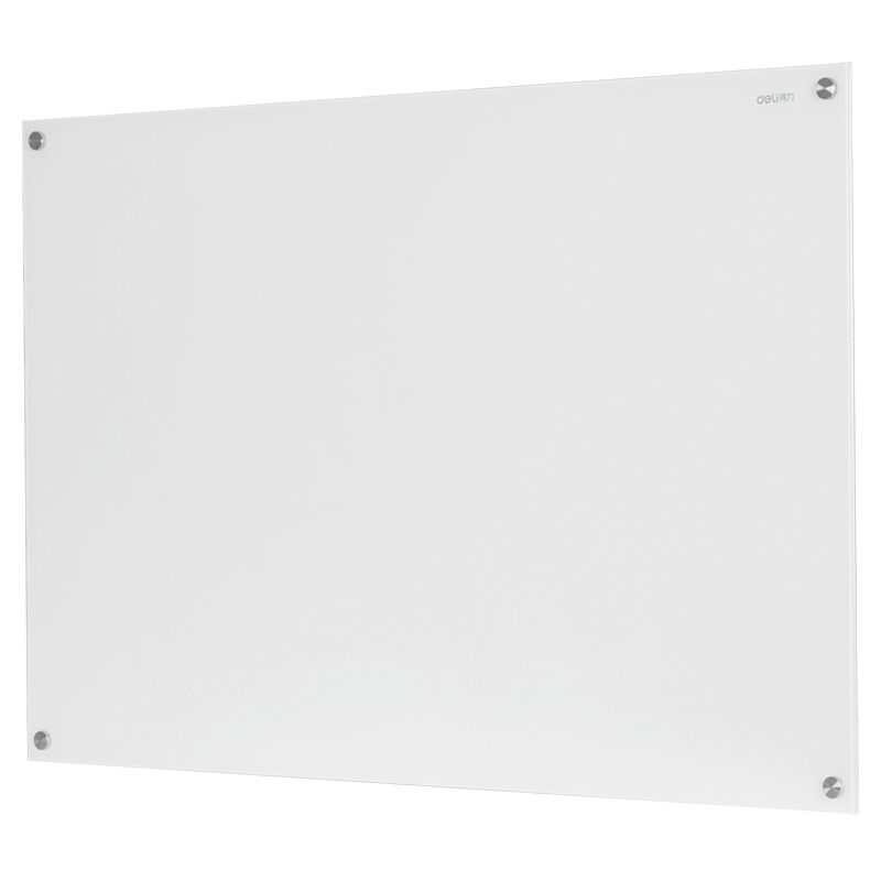 得力(deli)50040磁性玻璃白板 60*45cm 挂式钢化玻璃白板 办公会议白板 写字板黑板