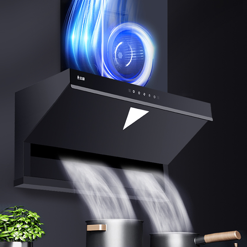 X志高(CHIGO)油烟机近吸式F807家用自动清洗增压体感控制顶侧双吸风口高清大图