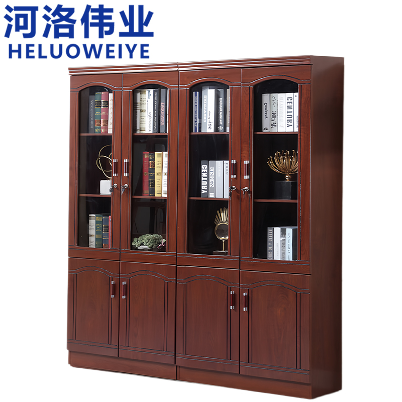 河洛伟业 书柜四门 台
