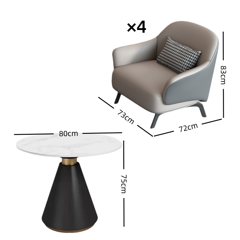 璎蕙 沙发椅 一桌四椅 套高清大图