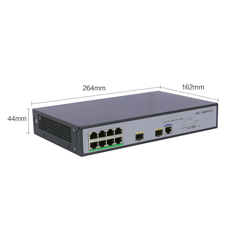 华三h3c8口全千兆网管交换机s5008pv5ei2个千兆光