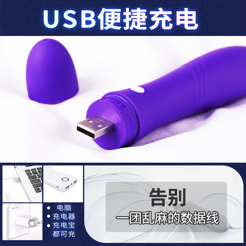 谜姬(Mizz Zee) 小号迷你充电变频初芯震动棒 女用自慰器跳蛋女生宿舍情趣玩具 女性系列成人用品高清大图
