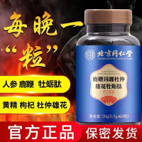 [3盒家庭房事专用版]北京同仁堂 鹿鞭玛咖杜仲雄花牡蛎肽 精片男用滋补人参鹿鞭片玛咖黄 人参鹿鞭牡蛎肽片