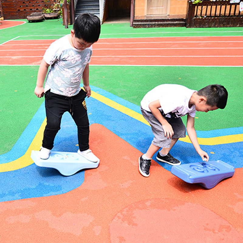 幼儿园感统训练器材儿童轨道平衡板早教户外运动跷跷板平衡台玩具
