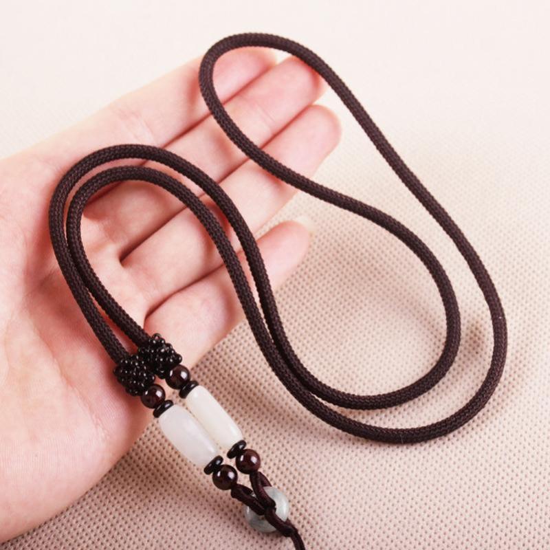 和田玉吊坠挂绳玉坠绳子玉佩的挂件绳翡