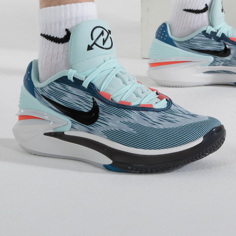 nike耐克airzoomgtcut2白蓝黑男子实战训练缓震篮球鞋dj6013404dj