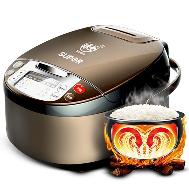 苏泊尔(SUPOR) 球釜电饭煲 CFXB40FC835-75 4L容量 智能预约功能 三维立体加热陶晶不粘内胆定时预约