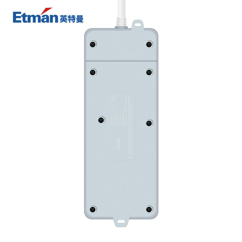 英特曼(Etman)6位1.8米 插座插排带开关接线板排插创意拖线板电源转换器