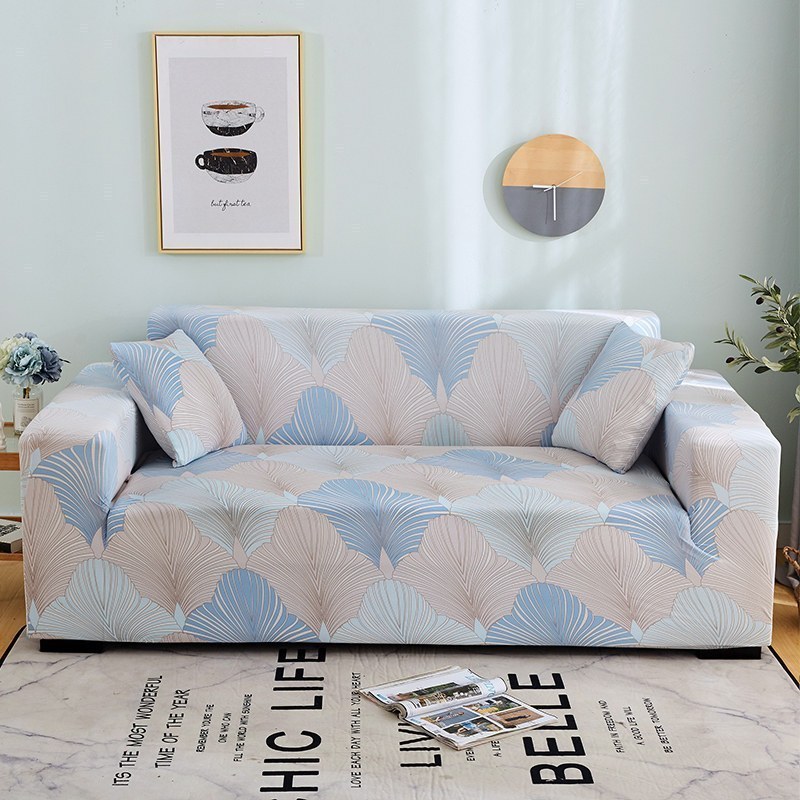 沙发套懒人简约沙发套罩四季通用全包卐能套罩全盖布 夏日风情【送抱枕套】 XL码(沙发长235~300cm适用于四人沙发)