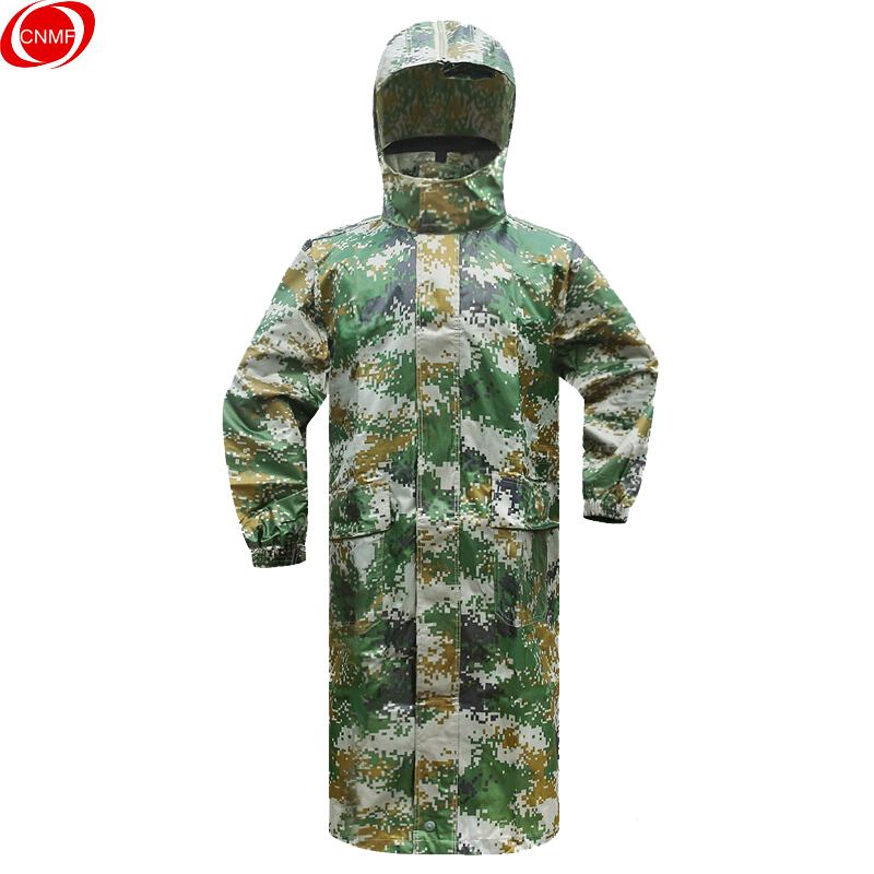 谋福(CNMF)9293风衣式数码迷彩连体雨衣 抗洪抢险防汛执勤制服 交通户外骑行劳保雨衣 2XL-175(5件起售)