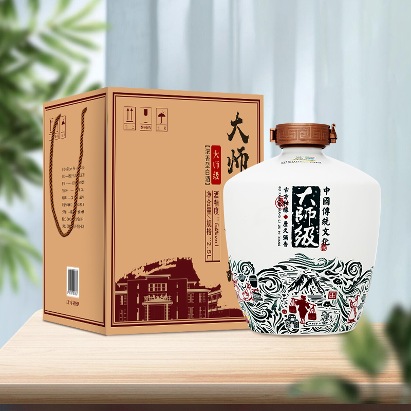 白酒 54度国井1915酒庄大师级封藏酒2500ml 手提礼盒高清大图