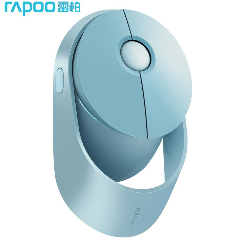 雷柏Ralemo Air1 蓝色乐萌鼠标无线充电多模式鼠标