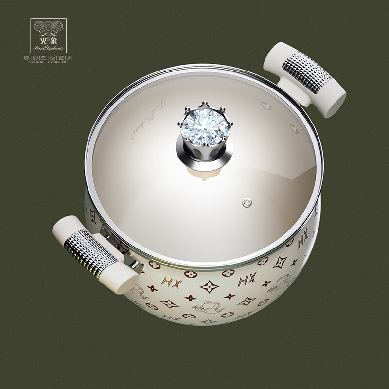 火象皇冠珐琅汤锅24cm/个高清大图