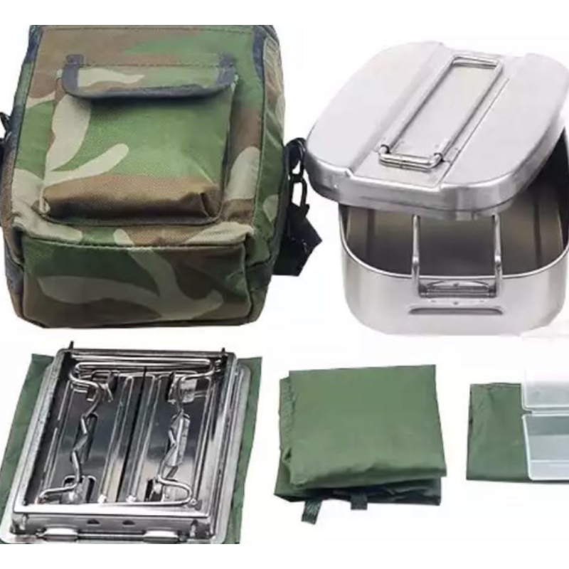 企购优品 05式单兵饭盒餐具单兵炊具组合套装