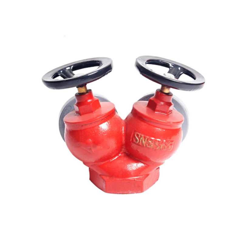 双龙消防snss65进水口80双阀双出口室内消火栓双口室内消防栓双口阀