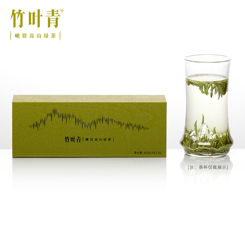 [春茶上市]竹叶青茶叶2021新茶峨眉高山绿茶特级(品味)经典礼盒60g