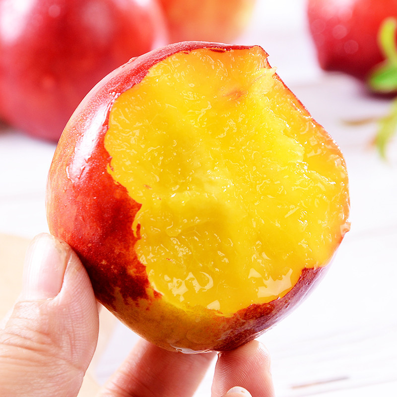 【靓果汇】【顺丰派送】攀枝花露天黄心油桃5斤(精选大果)精品包装 脆