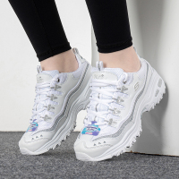 Skechers/斯凯奇女鞋新款厚底熊猫鞋轻质缓震运动休闲鞋11923-WSL ZP