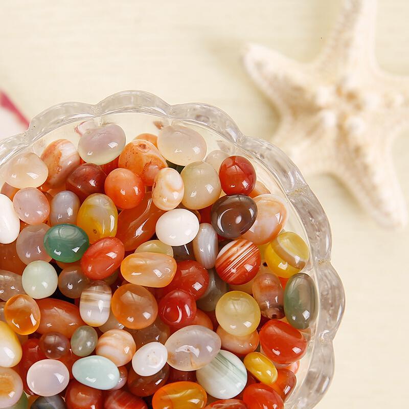 雨花石原石天然鹅卵石小石子鱼缸装饰石头花盆栽水培五彩色视频