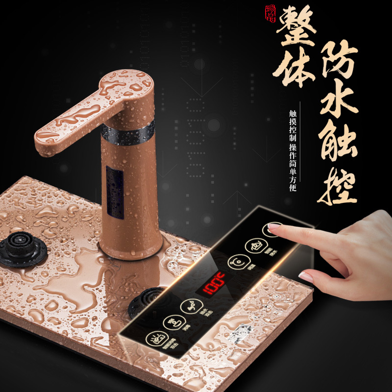 益多 全自动上水电热水壶 家用自吸式抽水壶泡茶煮茶三合一煮茶套装电茶炉QY-C26A