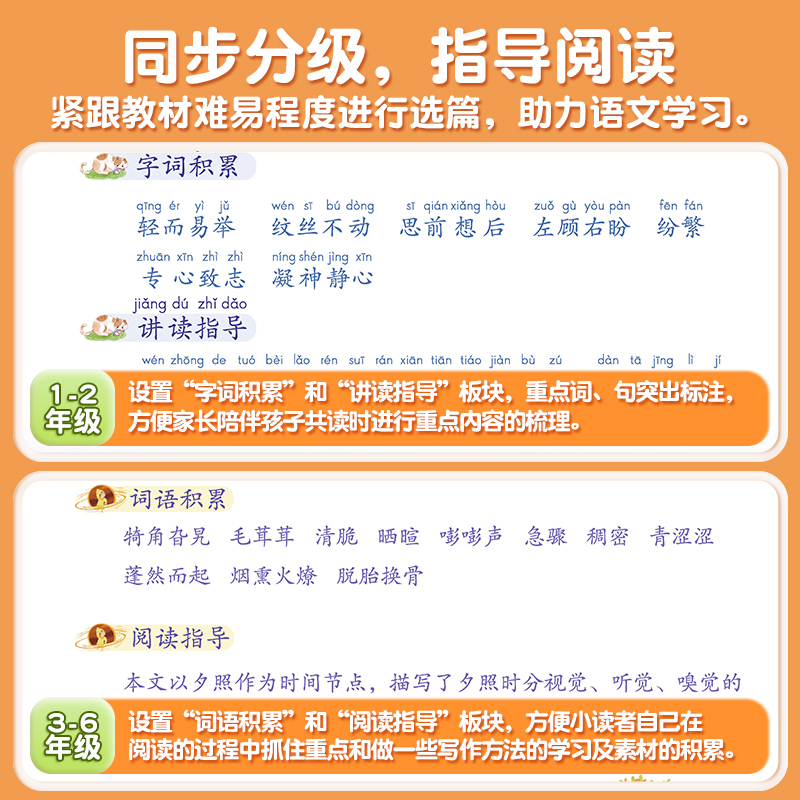 [1-6年级]《读者》晨诵晚读(全3本) 小学通用 [正版]读者晨诵晚读小学生语文晨读美文100篇小学一年级二年级三年级
