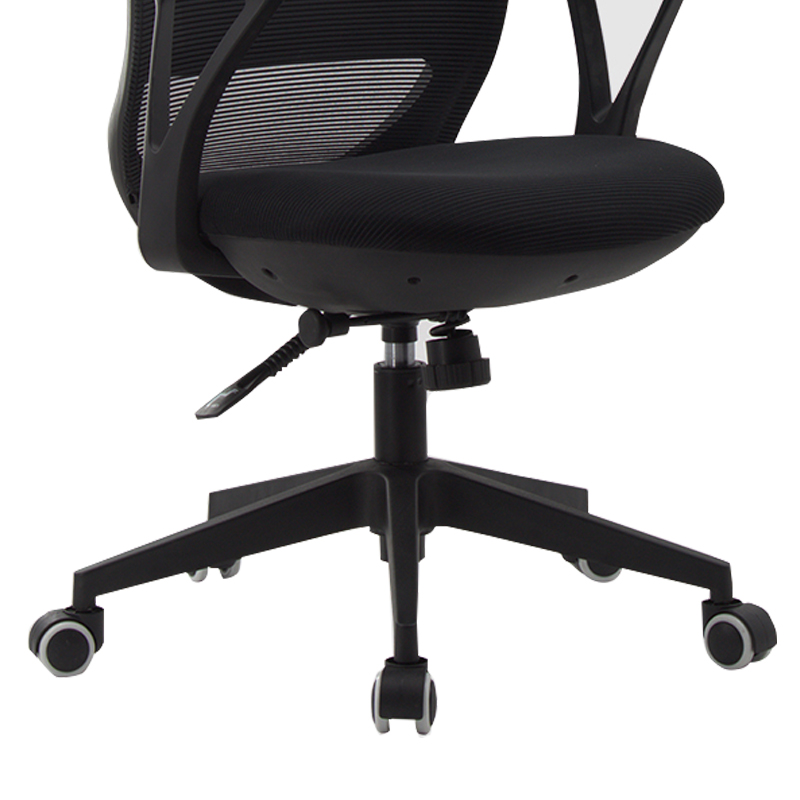 湘渭工作椅电脑椅人体工学升降转椅写字椅黑框黑网高清大图