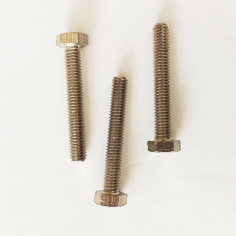贲华 镀镍铜螺丝 6*45mm 个高清大图