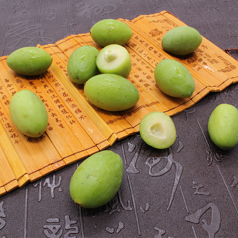 博多客青橄榄500g青果新鲜鲜摘发货水果青橄榄果沙榄白榄d