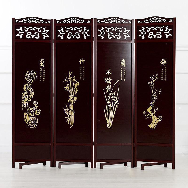 BONJEAN中式实木屏风折叠隔断客厅移动卧室酒店墙办公室现代简易遮挡玄关高清大图