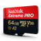 闪迪(SanDisk)64GB TF(MicroSD)存储卡 至尊超ji速移动版 读速170MB/s 写速90MB/s