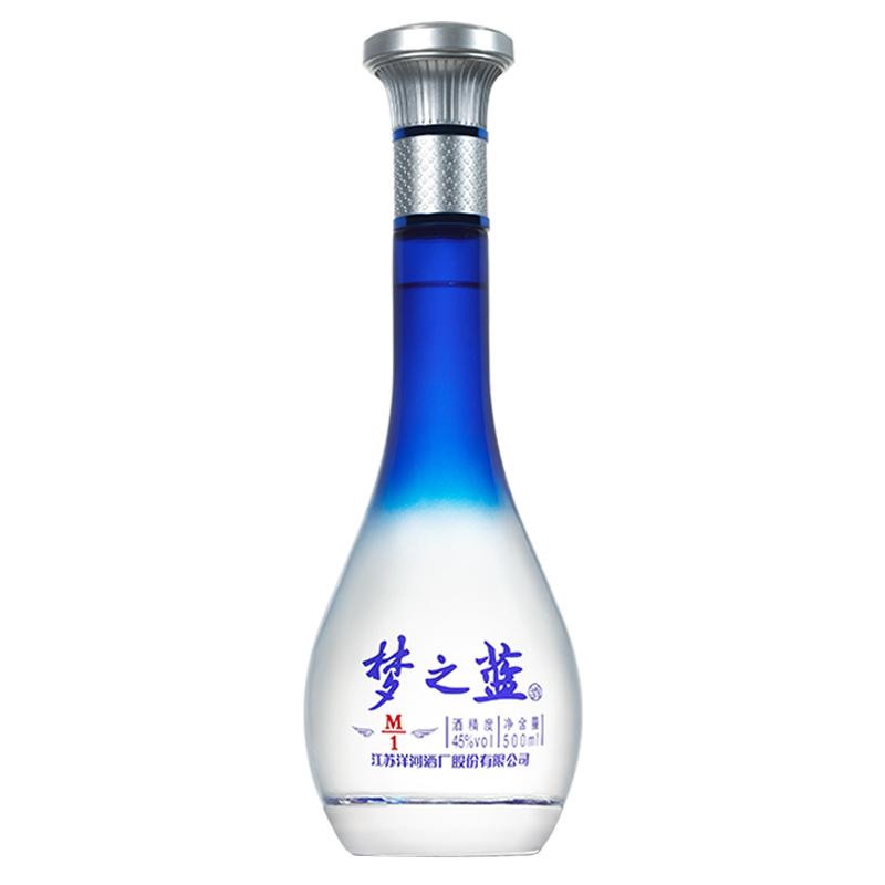 洋河(YangHe) 蓝色经典 梦之蓝M1 45度 500ml 单瓶装 浓香型白酒 口感绵柔(老包装)