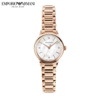 安普里奥·阿玛尼(Emporio Armani)女表 瑞士机芯钻石刻度女士石英腕表RENATO系列ARS5301