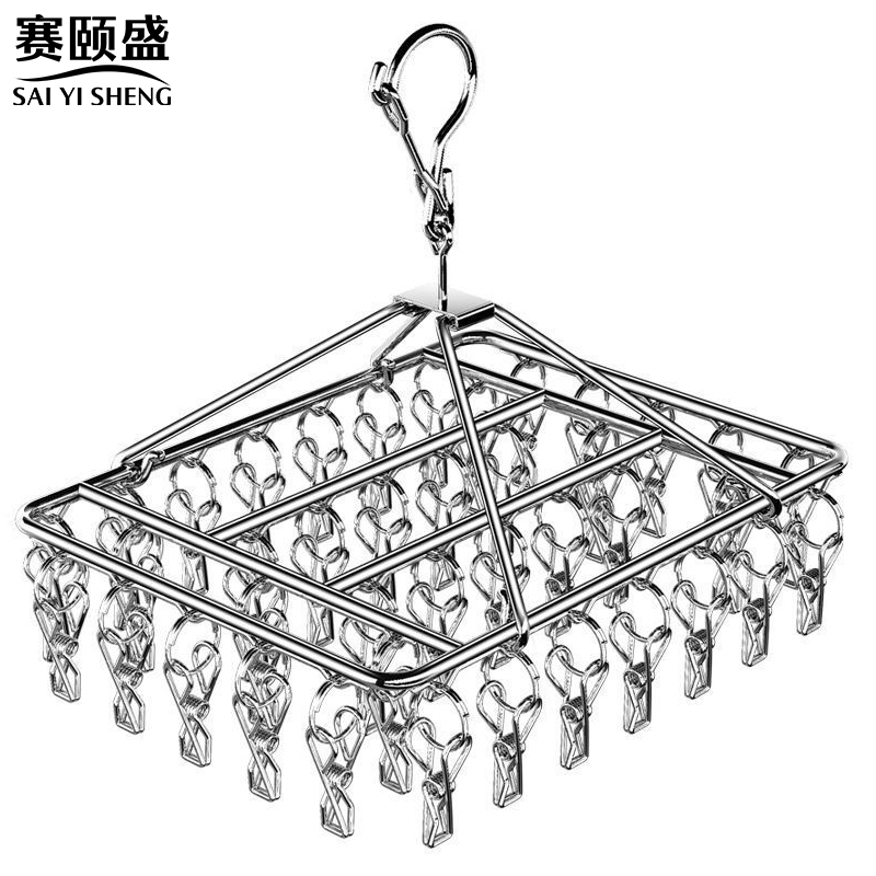 赛颐盛不锈钢袜架高清大图