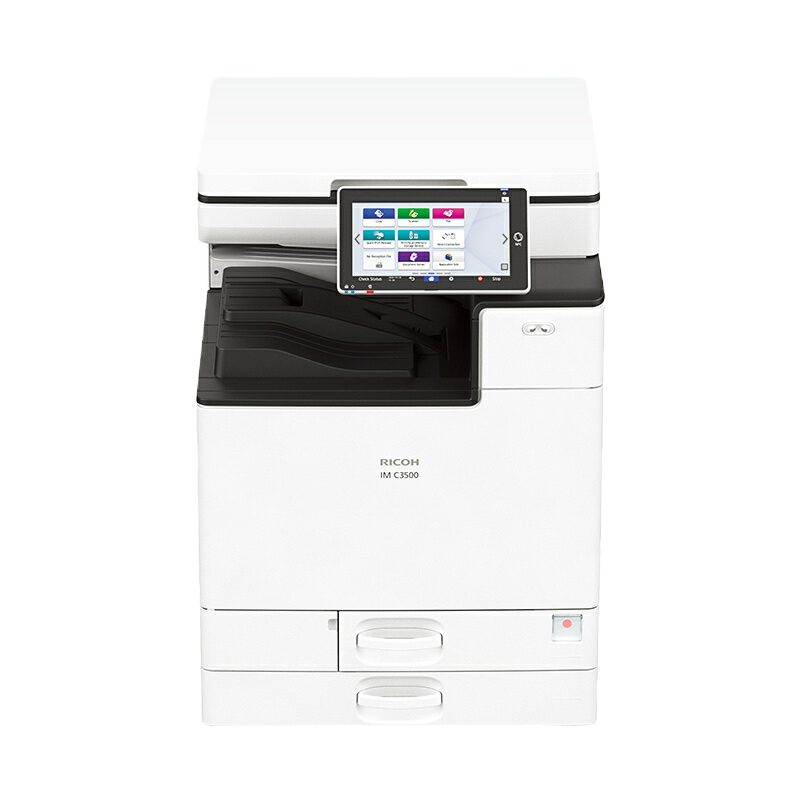 理光IM C3000 A3彩色激光数码打印机复印机扫描仪一体机 30页/分钟 10.1英寸高清触控屏 双面打印双面扫描 网络打印彩色扫描(输稿器+双纸盒+内置装订器)高清大图