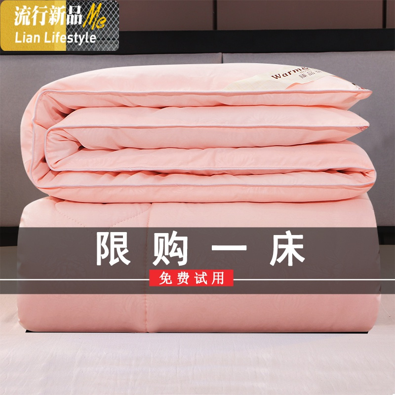 桑丝被子冬被春秋冬季双人棉被芯6/8/10斤冬天加厚保暖秋冬四季 三维工匠