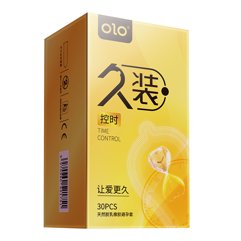 olo久装控时避孕套30只装+OLO 001方包蓝色超薄款10只装